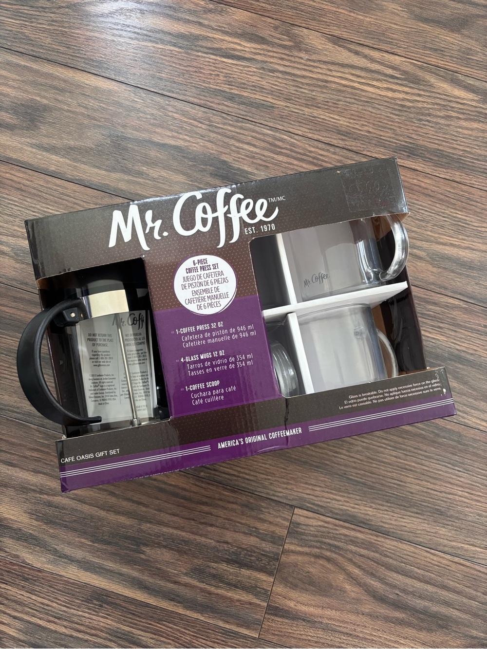 【New in Box】Mr. Coffee 6-piece Coffee Press Set